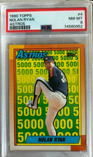 1990 Topps Baseball #4 Nolan Ryan HOF PSA 8 NM-MT 5000K