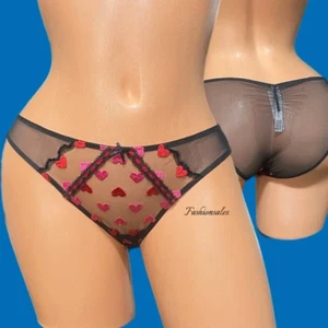 Victoria's Secret Cheekini-Höschen Dream Angels Herzen Stickerei schwarz Small neu - Bild 1 von 4