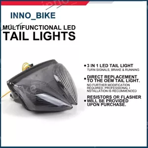 For Suzuki GSXR 1000 2009 - 2013 LED Taillight Turn Signal Brake Integrated Lamp - Foto 1 di 7