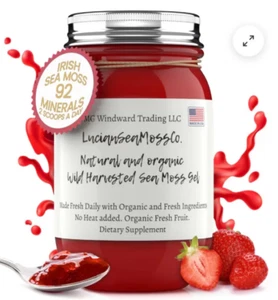 Organic Fresh Fruit Infused Irish Sea Moss Gel - Picture 1 of 10