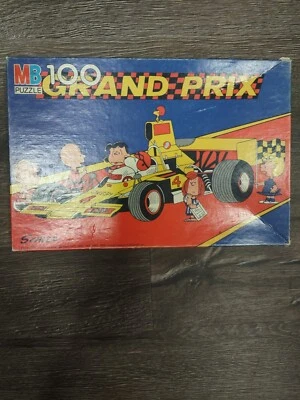 Rompecabezas MB Vintage Peanuts Series 4382-6 Grand Prix 100 piezas Foto 1 de 2