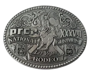 1996 NFR Rodeo Gürtelschnalle Charlie Sampson PRCA Las Vegas Award Design Neu Vintage - Bild 1 von 11