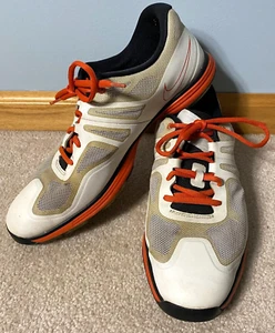Nike Hyperfuse Lunarlon Orange White Golf Shoes Sneakers Cleats 11.5 628340-001 - Picture 1 of 8