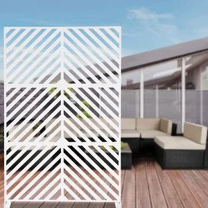 Decorative Privacy Screen with Stand 74.8"H×35.4"W, Outdoor Decor Privacy Fence - Picture 1 of 15