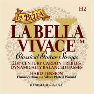 La Bella Vivace Carbon Classical Guitar String VIV-H2 .028 Hard Tension, Single - Picture 1 of 12