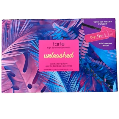 tarte Unleashed - 15 Shade Eyeshadow Palette + Big Ego Travel Size Mascara - Image 1 of 2