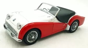 Kyosho 1/18 Scale Diecast DC141124T - Triumph TR3A - Red/White - Picture 1 of 5