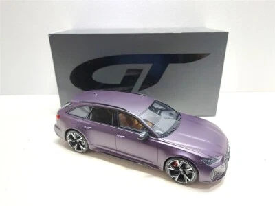 Audi RS6 Avant (C8) Viola Opaco 2020 - 1/18 GT-Spirit GT825 Limited 1199 pcs - Immagine 1 di 4