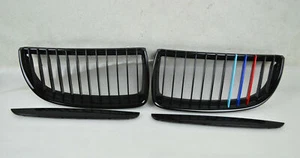 Fit For 05-08 BMW E90 E91 Front Grille P Type Glossy Black ///M Color 318d 320d - Picture 1 of 5
