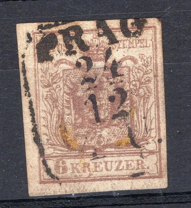 AUSTRIA, YV # 4 b, COTELE PAPER, USED - Image 1 of 1