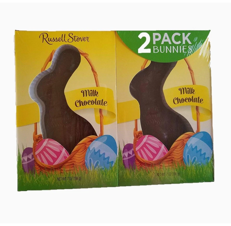 Russell Stover Milk Chocolate Bunnies 2 PACKS, 7 Oz Each, EASTER TREAT Free Ship - Image 1 of 1