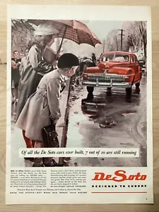 Anuncio impreso vintage 1945 Desoto diseñado para soportar el ataque comprar bonos de guerra - Imagen 1 de 1