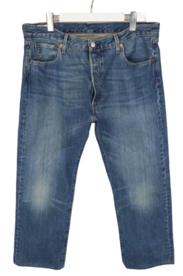 Levi's 501 Premium Big E Hommes Jeans W36 L27 Droit Ajusté Bouton Fly Délavé - Photo 1/4
