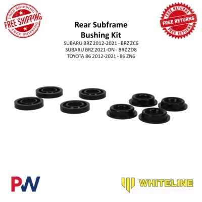 Kit de buje de montaje de subchasis trasero Whiteline KDT922 para Subaru BRZ 12-21 Toyota 86 Foto 1 de 4