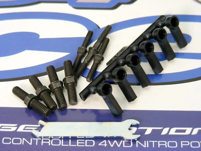 Vintage Original HPI Nitro RS4 RACER-2 Complete 7pc Tie Rods Turnbuckles 3 Sizes - Image 1 of 4