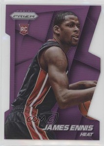 2014-15 Panini Prizm Purple Die-Cut Prizms /139 James Ennis #274 Rookie RC