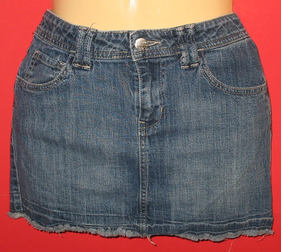 MOSSIMO SUPPLY CO. - 100% COTTON BLUE DENIM MINI SKIRT - GIRL'S LARGE - Изображение 1 из 1