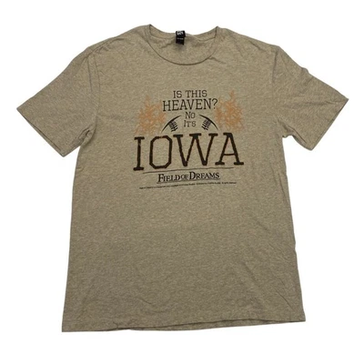 Field of Dreams Shirt Iowa District Short Sleeve Medium Baseball Quote - Image 1 of 4