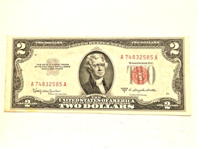 1953 C $ 2 Dollar United States Note - Image 1 of 4