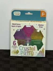 Chuckle & Roar Crystal Putty 6 Gem Shaped Molds Reusable New-Sealed - Picture 1 of 2
