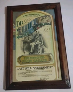 Vintage Dr Mcgillcuddys Menthol Scnapps Mirror Bar Picture 18.5" X 12.5" Wood - Picture 1 of 9