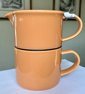 TEAVANA For Life Tee Stapelbar Kanne Tasse Becher-Ei Orange Tee für einen 14 Unzen - Bild 1 von 10