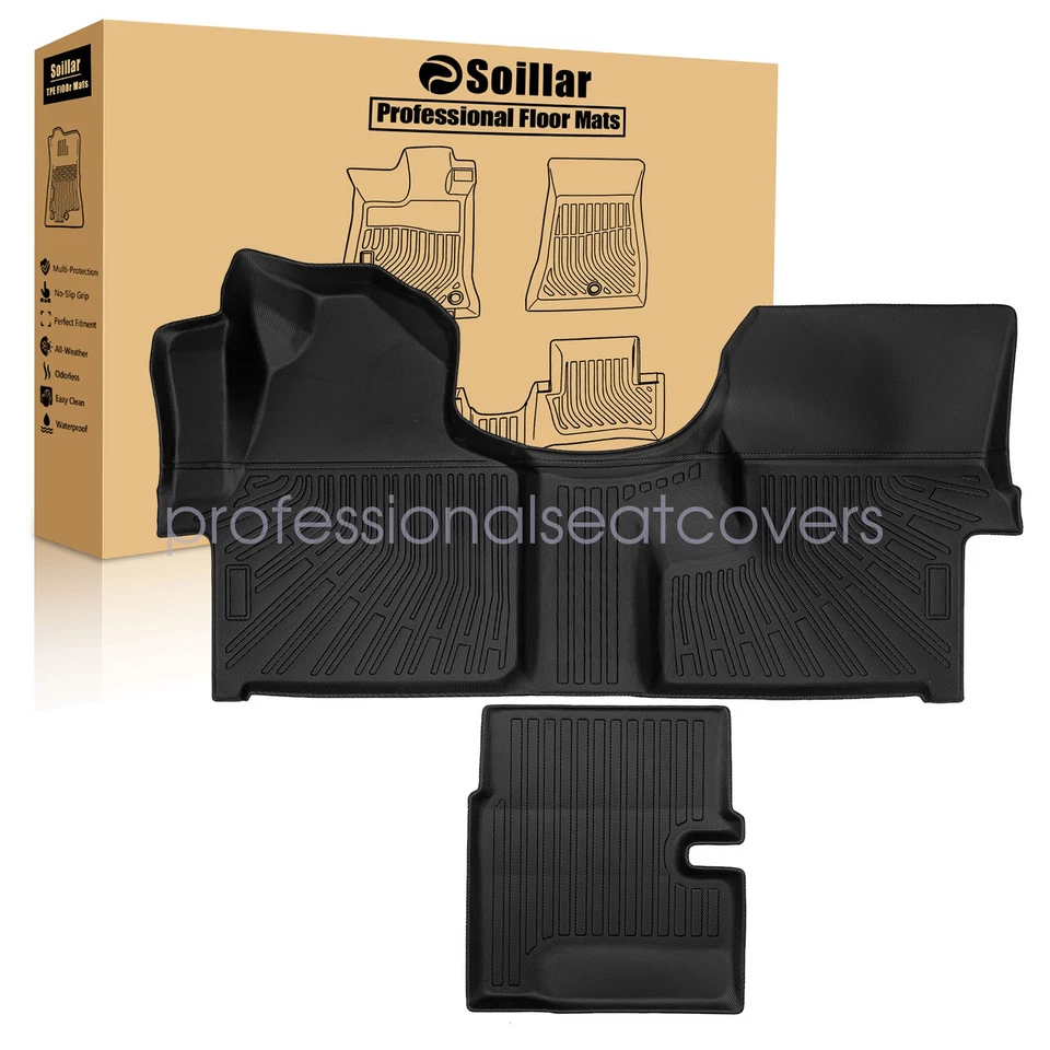 Alfombrillas para Mercedes-Benz Sprinter 2007-2021 TPE 1ª fila y revestimiento de pasillo central Foto 1 de 4