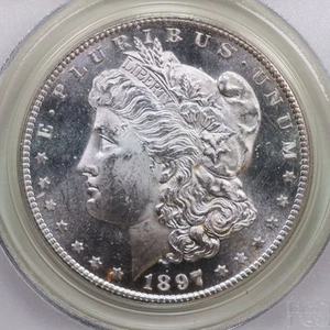 1897-S Morgan Silver Dollar., PCGS MS-63., Great Eye Appeal., Store# GDR074 - Picture 1 of 3