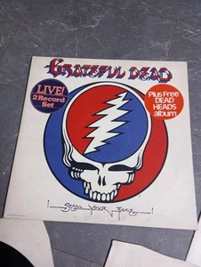 GRATEFUL DEAD STEAL YOUR FACE LIVE 2 RECORD SET LP 1976 GRATEFUL DEAD RECORDS + - Picture 1 of 7
