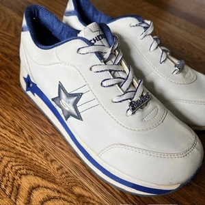 VTG Sketchers Somethin Else Platform Sneakers Womens US6/EU38 Y2K 90s Blue Star - Picture 1 of 8