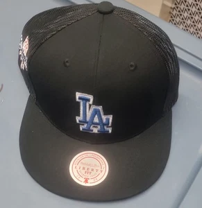 LA Dodgers Mütze Mitchell & Ness Royal Team Logo Liberty Snapback MLB Cap Neu mit Etikett - Bild 1 von 4