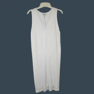 GF Collection Strandkleid weiß ärmellos Gr. L V-Ausschnitt Schnürung Seiten Pool - Bild 1 von 9