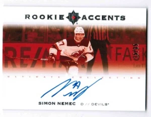 23/24 UPPER DECK ULTIMATE COLLECTION SIMON NEMEC RA-SN ROOKIE ACCENTS AUTO /35 - Picture 1 of 2