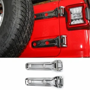 Cubierta de bisagra de neumático de repuesto para puerta trasera cromada para piezas Jeep Wrangler JL 2018 - Imagen 1 de 3