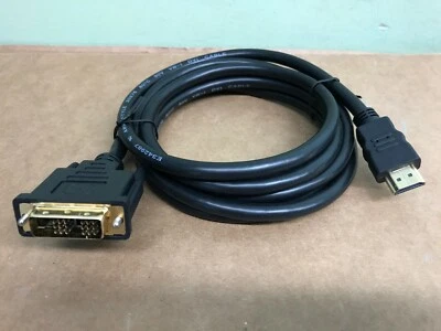 HDMI Male to DVI-D Single Link Male 2M Cable, 6ft.                          I - Image 1 of 2