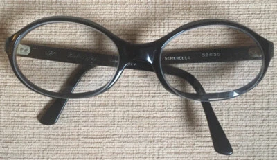 RARO Anteojos de Arquitecto Buttafarri Italia Marco Redondo Negro 52▫️20 5.5” Foto 1 de 4