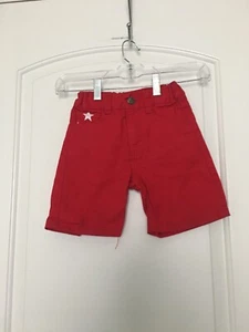 Red Ape Kleinkind Jungen Jeans Shorts Taschen Größe 3T rot - Bild 1 von 9