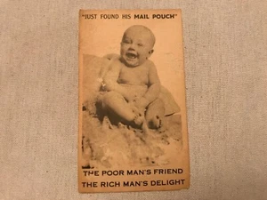 Just Found His MAIL POUCH Vintage Tobacco Card With Baby - Picture 1 of 6
