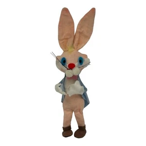 Vintage Felt Easter Bunny Rabbit 10.25” Tall Posable Legs Made In Japan - Picture 1 of 10