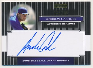 2008 Razor Signature Series Black #119 Andrew Cashner Auto /199