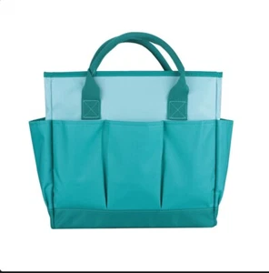 Craft And Art Organizer Storage Tote Large Compartments Grocery Pink Or Teal - Picture 1 of 14