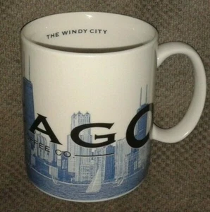 2002 Starbucks Barista Chicago Skyline Series 1 Mug 18 fl oz - Rare - New - Picture 1 of 4