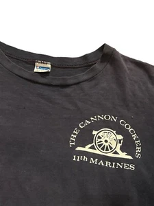 1970s USMC 11th Marine Division T-Shirt Cannon Cockers Champion Cotton T Shirt - Bild 1 von 8