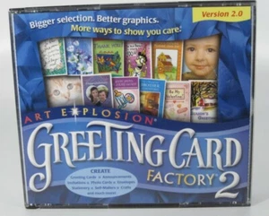 Art Explosion Greeting Card Factory 2 Windows XP Version 2.0 - Picture 1 of 4