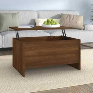 Coffee Table Brown Oak 31.5"x21.9"x16.3" Engineered Wood vidaXL - Picture 1 of 8