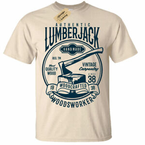 Men's Lumber Jack T-Shirt | S to Plus Size | Wood cutter