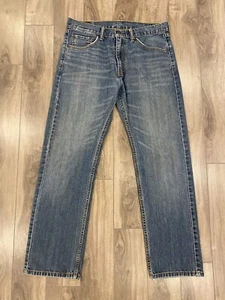 Levi's 505 Pants Fits Mens 33 x 33 Blue Denim Jeans Casual Outdoors - Picture 1 of 4
