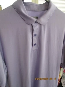 Callaway Men's Performance Golf Shirt Size XL Striped PURPLE Opti Dri Polo Top - Picture 1 of 3