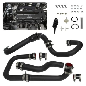 Intercooler Piping Kit SQV BOV Kit For Honda Civic EG EK 92-00 Integra B16 Black - Picture 1 of 10