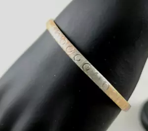 Sterling Silver Bracelet Mexico Tri-Colored Bracelet-7" - Picture 1 of 6